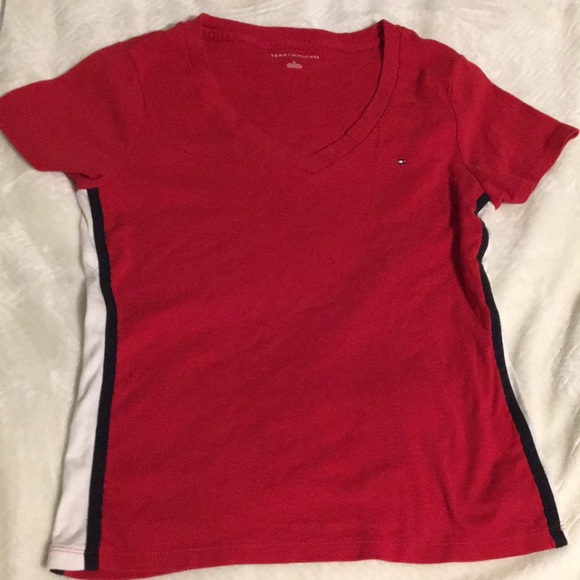 Red Tommy Hillfiger Shirt - Picture 1 of 7